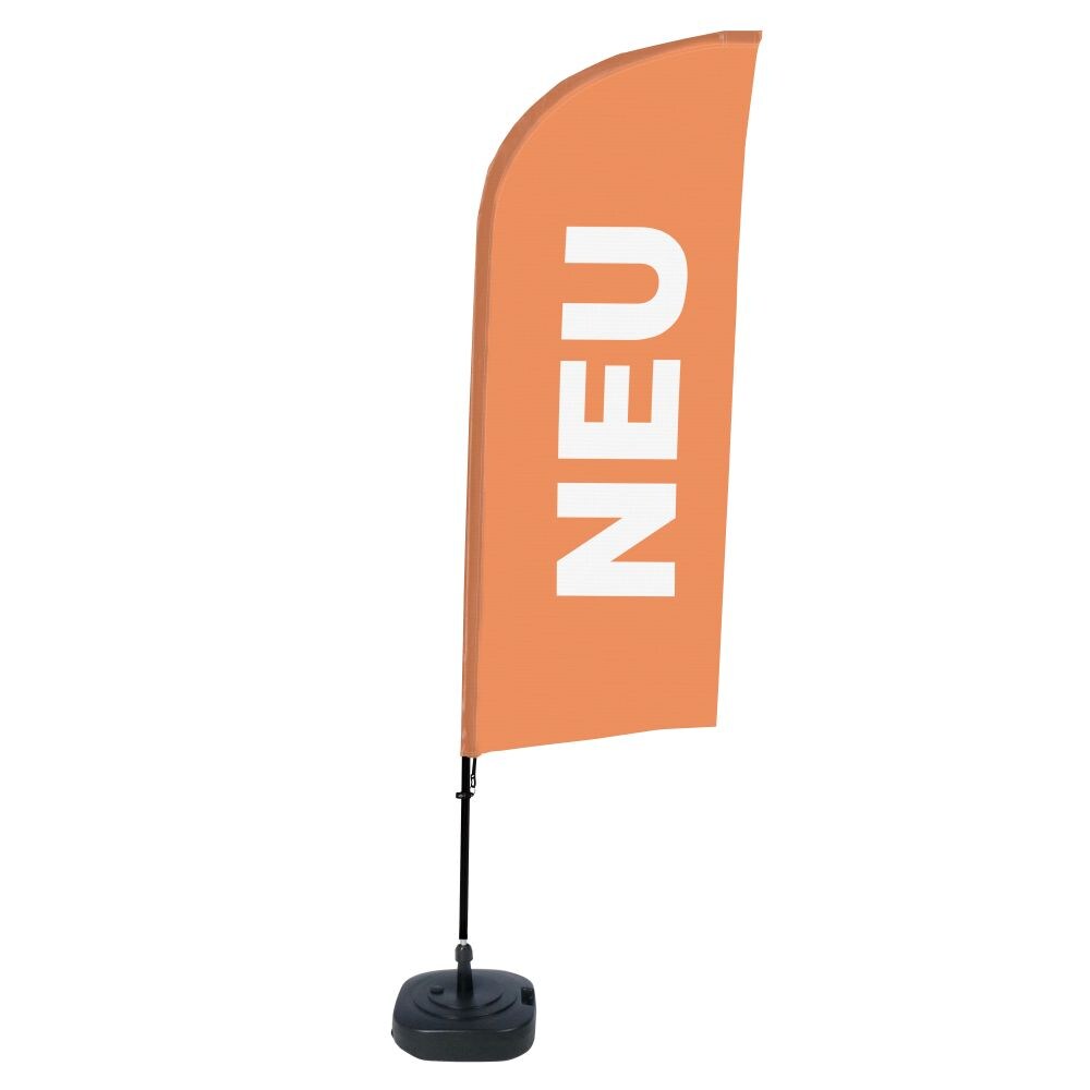 SHOWDOWN Displays Showdown Beachflag - Komplett-Set - Neu Deutsch - Orange/Schwarz Image