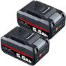 Lot de 2 batteries de rechange pour Einhell X-Change 18V 5500 mAh pour batterie Power X-ChangeH