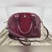 Coach Bags | Coach Peyton Saffiano Leather Cora Domed Satchel Sherry Red Handbag Crossbody | Color: Red | Size: Os