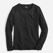 J. Crew Tops | J. Crew Vintage Cotton Crewneck Long-Sleeve T-Shirt Nwt | Color: Black | Size: Xs