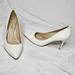 Jessica Simpson Shoes | Jessica Simpson Snakeprint Heels | Color: White | Size: 8.5