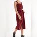 Urban Outfitters Dresses | Limited Edition Color Urban Outfitters Cordelia Corduroy Midi Dress - Maroon | Color: Red | Size: Xs