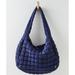 Free People Bags | Free People Quilted Carryall Bag - Navy | Color: Blue | Size: Os