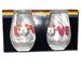 Disney Dining | Disney Mickey Mouse Pride Love Rainbow Limited Ed Wine Glass Tumblers New W Box | Color: Red/White | Size: Os