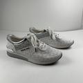 Michael Kors Shoes | Michael Michael Kors Allie Sneakers Women's 9m White Lace Up Trainer Shoes 8076 | Color: Silver/White | Size: 9