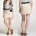 J. Crew Skirts | J. Crew Collection Silk Tiered Ribbon Mini Skirt Cream Sz 0 | Color: Cream | Size: 0