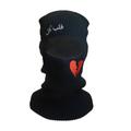 Nike Accessories | Arabic "Heartless" Winter Ski Mask Balaclava Mask Hood Face Mask Hood One-Size | Color: Black/Red | Size: Os