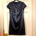 Ralph Lauren Dresses | Lauren Ralph Lauren Carona Polka-Dot Sequin Dress. Size 8 | Color: Black/Blue | Size: 8