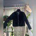 Anthropologie Jackets & Coats | Nwt Anthropologie Natasha Faux Fur Jacket Size Medium Bomber Black $170 | Color: Black | Size: M