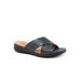 Women's Tillman Sandal by SoftWalk in Navy Laser (Size 5 M)