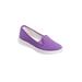 Extra Wide Width Women's The Dottie Slip On Sneaker by Comfortview in Purple (Size 11 WW)