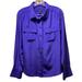 J. Crew Tops | J Crew Fac. 100% Silk Purple Long Sleeves Button Down Women’s Top Size S | Color: Purple | Size: S