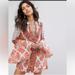 Free People Dresses | Free People Magic Mystery Printed Tunic Mini Dress | Color: Orange/White | Size: S