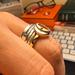 Coach Jewelry | Gold Coach Ring. Size 8 | Color: Silver | Size: 8