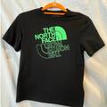 The North Face Shirts & Tops | North Face Black & Green Mirror Logo T-Shirt Youth Size S/P 7/8 Nwt | Color: Black/Green | Size: Youth Small 7/8