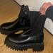 Zara Shoes | Nwot Zara Sock Style Platform Chelsea Boots | Color: Black | Size: 8