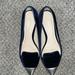 Anthropologie Shoes | Anthropologie Guilhermina Velvet Silver Toe Flats. Sz 8 | Color: Blue/Gold | Size: 8