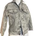 Levi's Jackets & Coats | Grey Womens Levis Jacket Acid Wash Denim Jacket Size Small | Color: Gray/Silver | Size: S