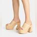 Coach Shoes | Coach Bobi Straw Platform Sandals | Color: Cream/Tan | Size: 9b