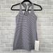 Lululemon Athletica Tops | Lululemon Cool Racerback Tank Gingham Check Black White Size 6 Top Nwt | Color: Black/Tan/White | Size: 6