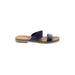 Apri by Italian Shoemakers Sandals: Blue Solid Shoes - Women's Size 11 - Open Toe