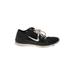 Nike Sneakers: Black Solid Shoes - Women's Size 8 - Almond Toe