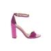 Sam Edelman Heels: Purple Color Block Shoes - Women's Size 9