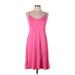 Torrid Casual Dress - Party V Neck Sleeveless: Pink Solid Dresses - New - Women's Size Large Plus