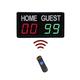 Scoreboard with Timer Clock, Portable Mini Digital Electronic Scoreboard with Remote LED Tabletop for Indoor Games Volleyball/Basketball/Football Nice Display with Bright Led,Long Stand-by (Color : S