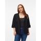 Kurzblazer VERO MODA CURVE "VMCJESMILO 3/4 BLAZER WVN GA NOOS CUR" Gr. 50, schwarz (black) Damen Blazer