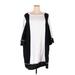 Suzanne Betro Casual Dress - Mini: Black Color Block Dresses - Women's Size 4X