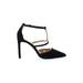 Nine West Heels: Black Solid Shoes - Women's Size 8 1/2 - Pointed Toe