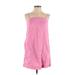 Madewell Casual Dress - Mini Square Sleeveless: Pink Print Dresses - Women's Size 0