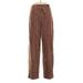 Talbots Fleece Pants - High Rise: Brown Bottoms - Women's Size 8