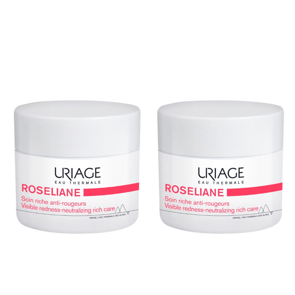 URIAGE Roseliane Crema Ricca Anti-Rossori 2x50 ml