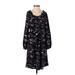 MICHAEL Michael Kors Casual Dress: Purple Acid Wash Print Dresses - Women's Size Small