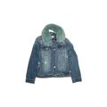 Splendid Denim Jacket: Blue Acid Wash Print Jackets & Outerwear - Kids Girl's Size 6X