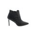 Johnston & Murphy Ankle Boots: Black Print Shoes - Women's Size 10 - Almond Toe