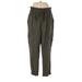 Ann Taylor LOFT Cargo Pants - High Rise: Green Bottoms - Women's Size Medium