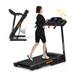 Foldable Treadmill with Incline, Folding Electric Treadmill Workout Running Machine, Handrail Controls Speed, Pulse Monitor,APP