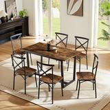 7 Pieces Dining Set 7-Piece Kitchen Table Set Perfect for Kitchen, Breakfast Nook, Living Room Occasions