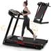 3.5HP Portable Foldable Treadmills with Incline, Electric Folding Treadmill with 12 Preset Programs,APP