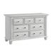 London Lane 7 Drawer Dresser Arctic Gray