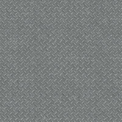 Galerie Wallcoverings Nostalgie Collection Diamond Plate Non-woven Metallic Wallpaper Roll