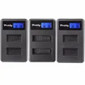 PROBTY-Chargeur de batterie pour appareil photo LCD double chargeur pour GoPro Hero3 Hero4 Hero5