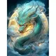 GATYZTORY-Peinture par numéros pour adultes 40x50cm artisanat dragon gérer par numéros kits de