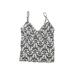 Lands' End Swimsuit Top Gray Print Swimwear - Women's Size 10