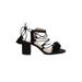 Zara Sandals: Black Print Shoes - Women's Size 39 - Open Toe