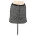 Ann Taylor LOFT Casual Mini Skirt Mini: Gray Print Bottoms - Women's Size 14