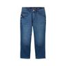 TOM TAILOR Damen Kate Caprijeans, blau, Uni, Gr. 34